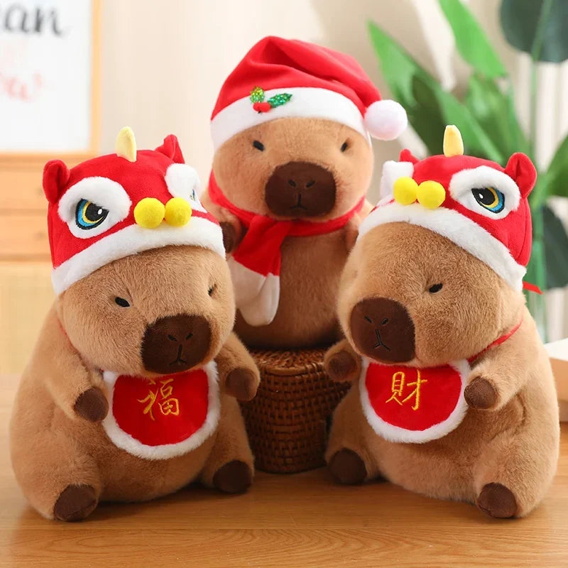 Adorable Baby Capybara Plushies for the Christmas and New Year Festivities!