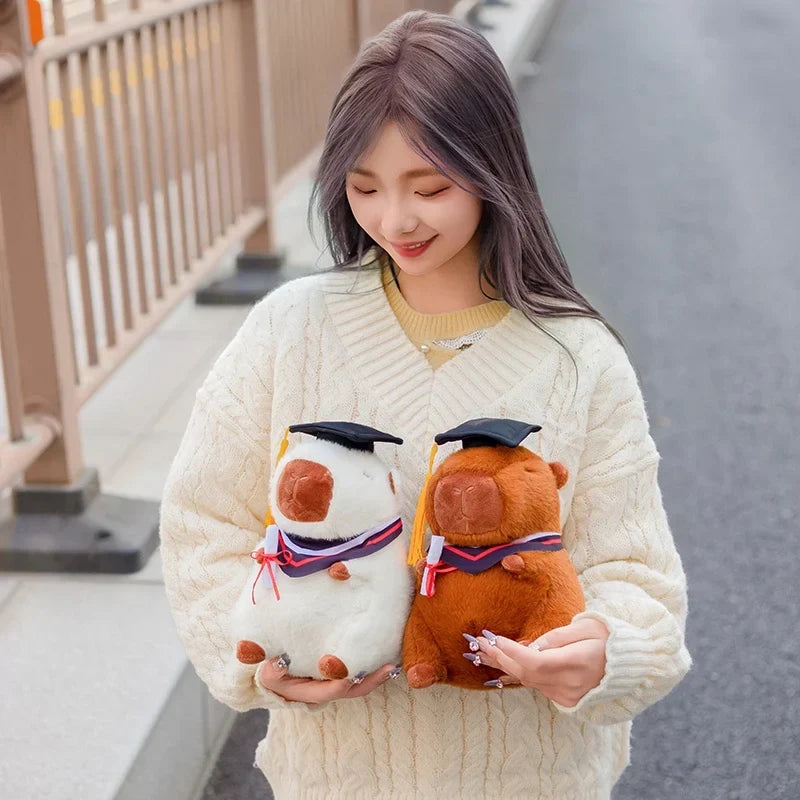 Adorable Graduation Capybara Plush Toy – Celebrate Achievements in Cuddly Style!