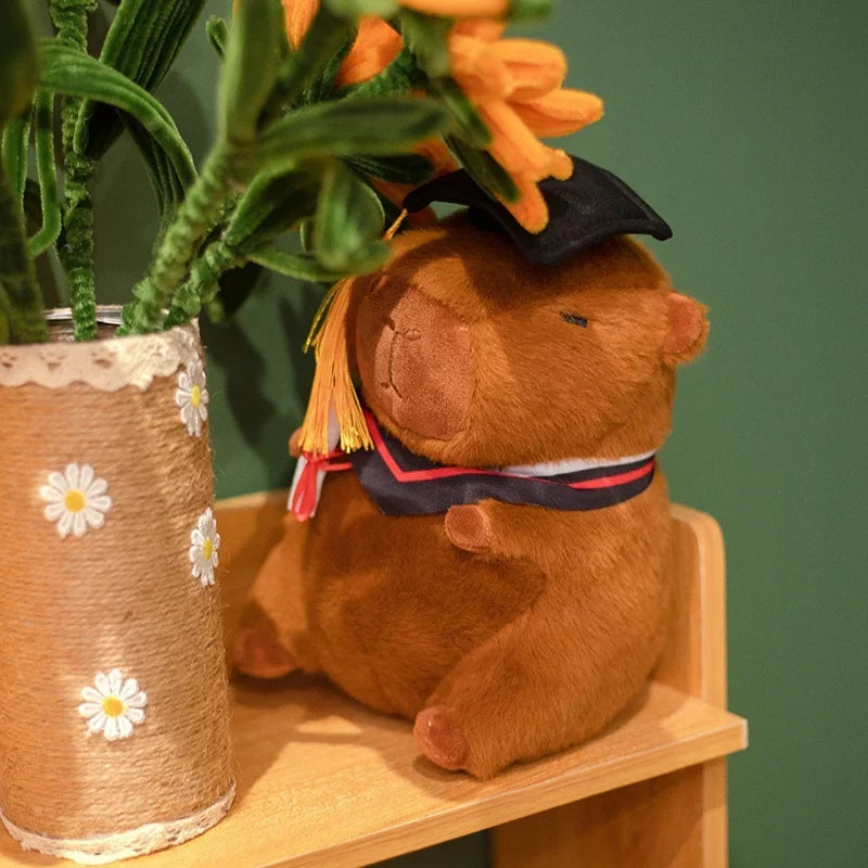 Adorable Graduation Capybara Plush Toy – Celebrate Achievements in Cuddly Style!