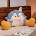 Cozy Fluffy Penguin Backrest Pillow for Ultimate Comfort