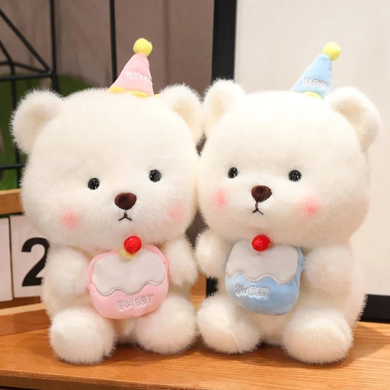 Adorable Capybara and Bear Birthday Cake Plushies for a Joyful Celebration!