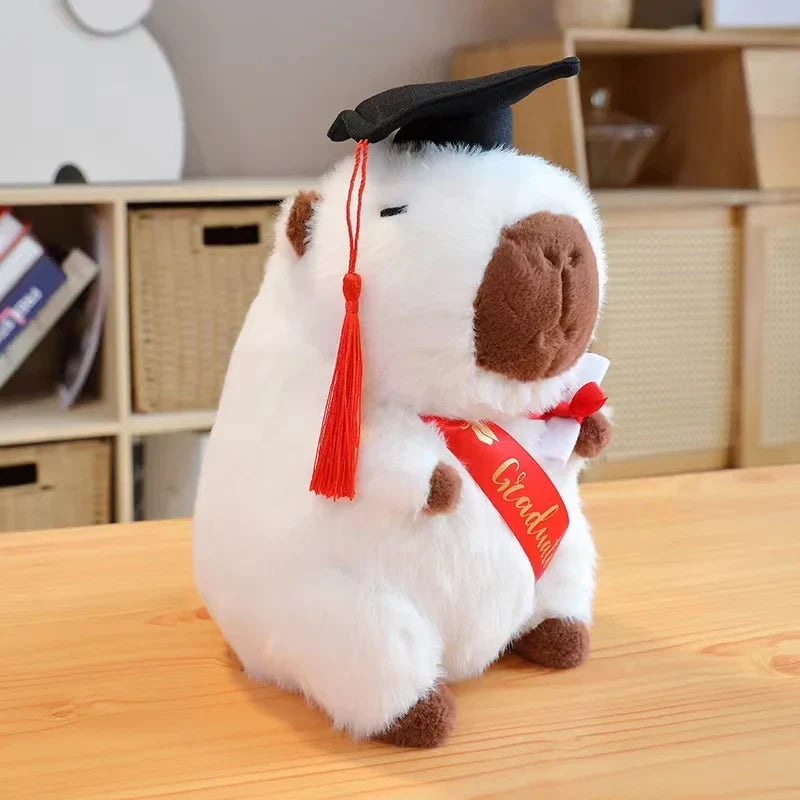 Adorable Capybara Graduation Plushies for a Cuddly Celebration!