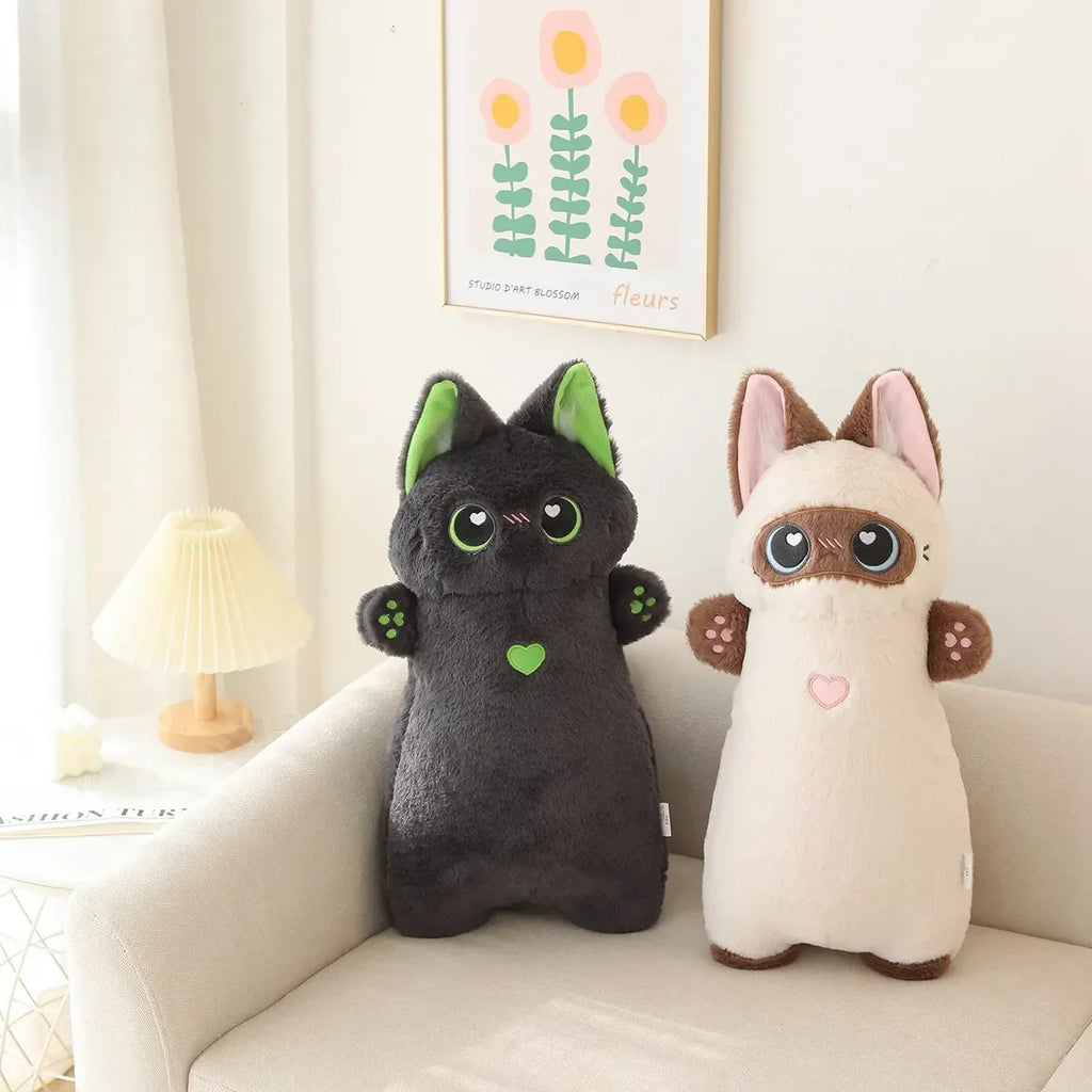 Charming Two-tone Cat Plushie Collection: Cute Companions for All!