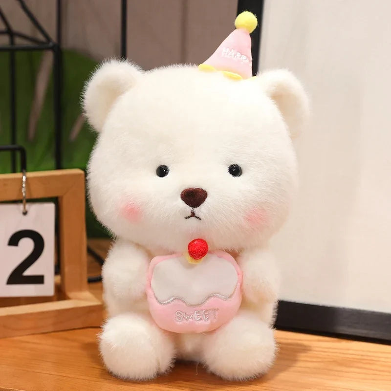 Adorable Capybara and Bear Birthday Cake Plushies for a Joyful Celebration!