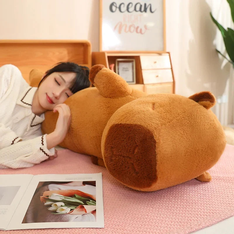Adorable Long Fluffy Capybara Plush Toys