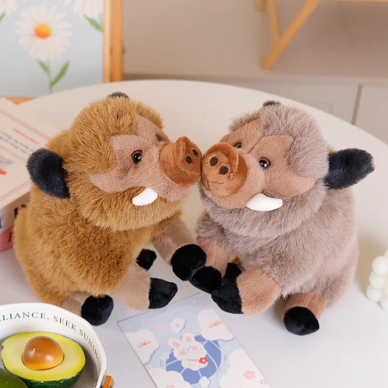 Adorable Fluffy Wild Boar Plush Toy - Perfect for Cuddles!