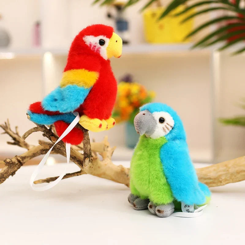 Adorable and Vibrant Parrot Plush Toy