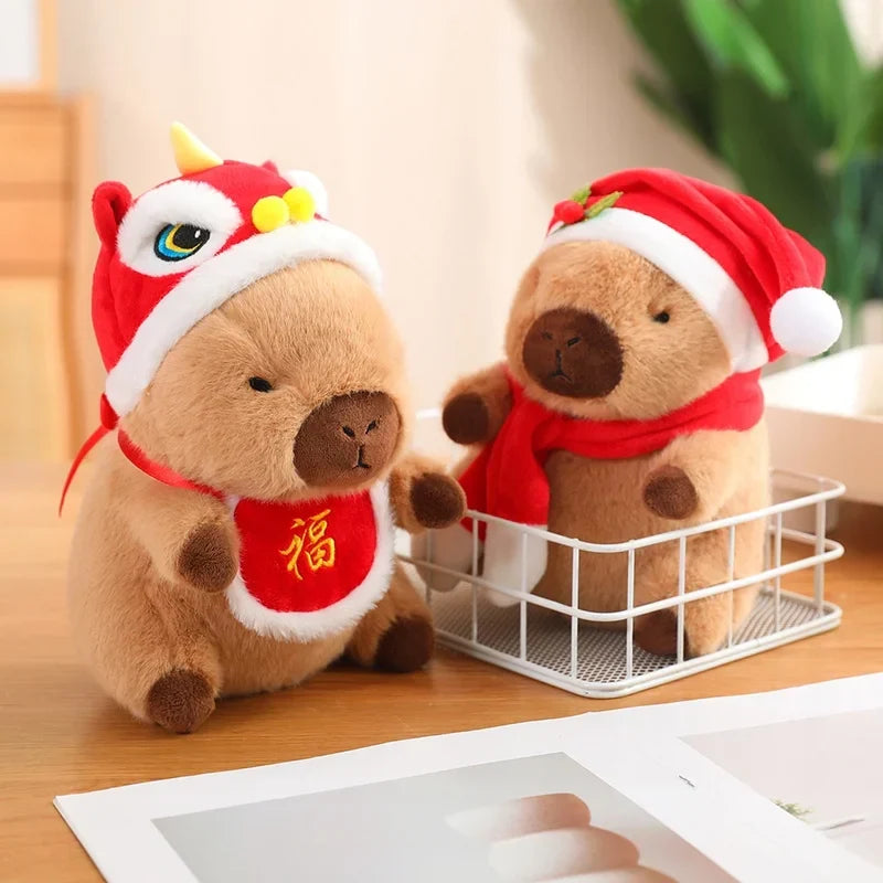 Adorable Baby Capybara Plushies for the Christmas and New Year Festivities!