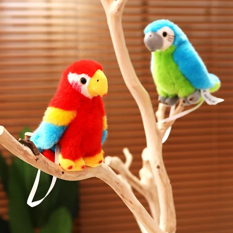 Adorable and Vibrant Parrot Plush Toy
