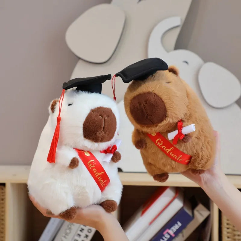 Adorable Capybara Graduation Plushies for a Cuddly Celebration!