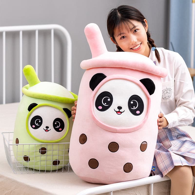 Gigantic Plumpy Panda Bubble Tea Plush