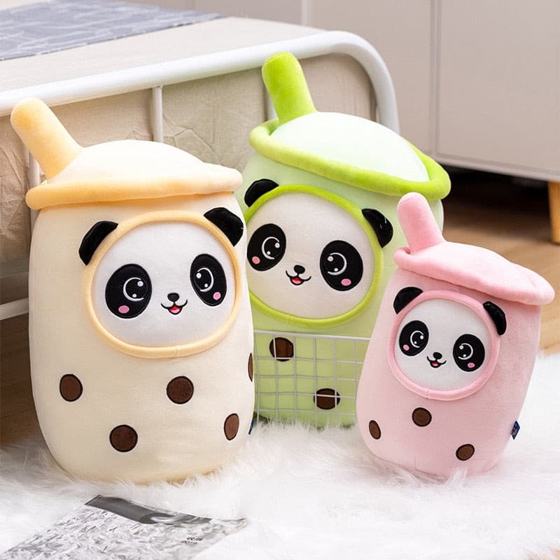 Gigantic Plumpy Panda Bubble Tea Plush