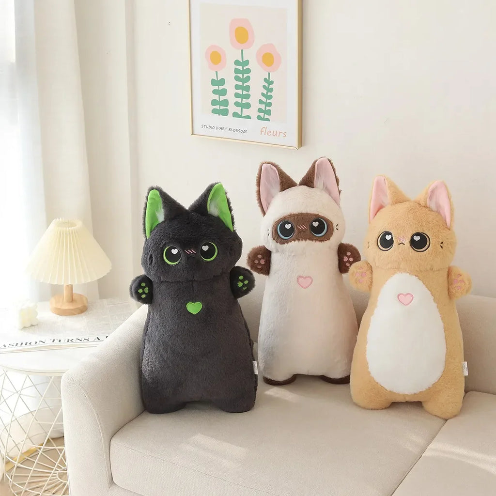 Charming Two-tone Cat Plushie Collection: Cute Companions for All!