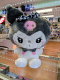 YuruKawa Sanrio Characters Super Large Plush Kuromi GIRLY CHIC, 18.9"