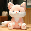 Charming Pastel Flower Fox Plushies: Asami & Akira Duo