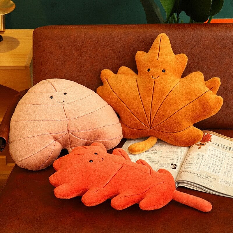 Cozy Autumn Leaves Plushie Collection
