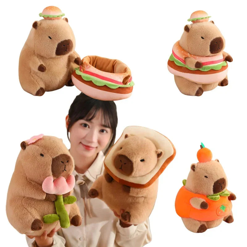 Adorable Baby Capybara Plushie Dress-Up Collection for Kids