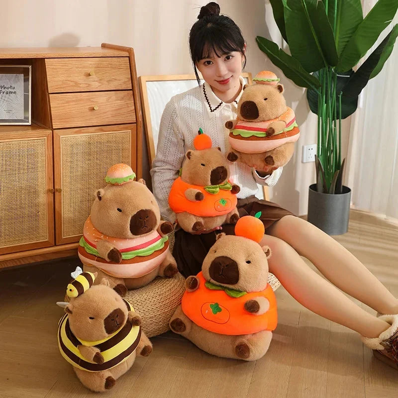 Adorable Baby Capybara Dress-Up Plushie Collection