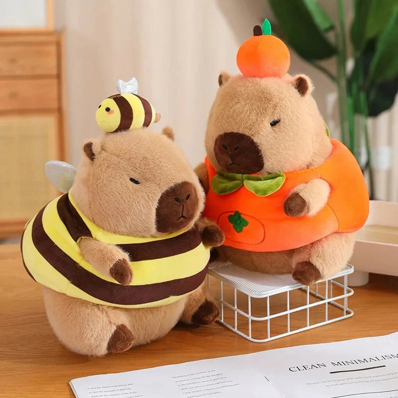 Adorable Baby Capybara Dress-Up Plushie Collection