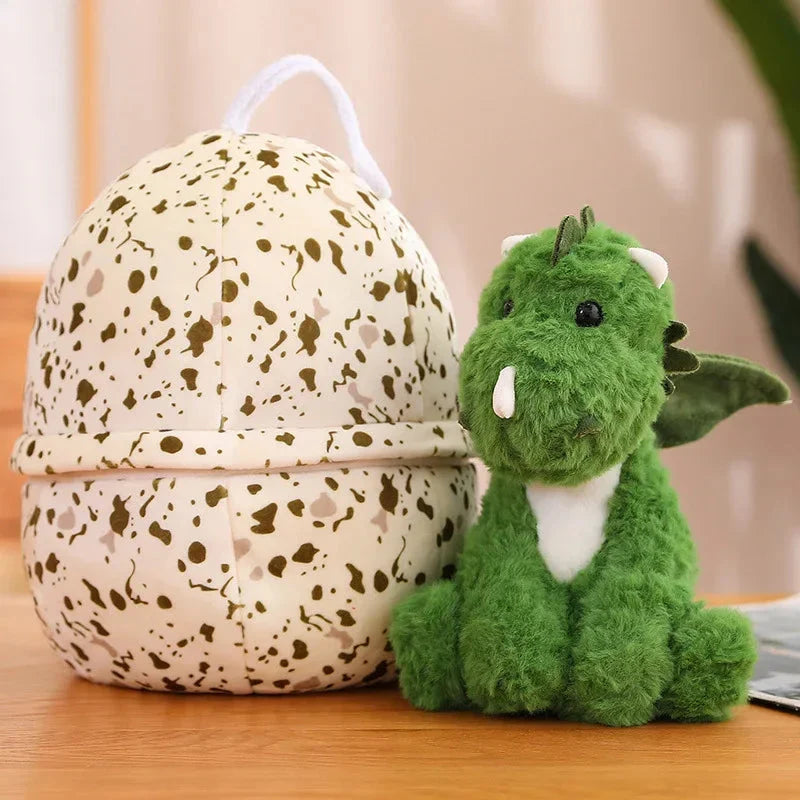 Adorable 2-in-1 Plush Baby Dragon Egg Companion