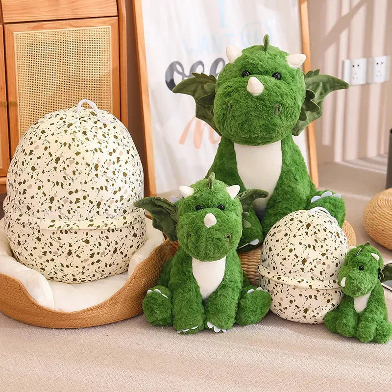 Adorable 2-in-1 Plush Baby Dragon Egg