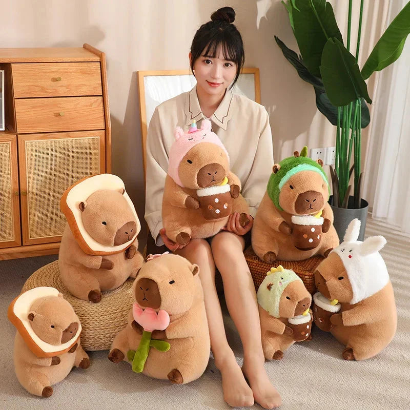 Adorable Kawaii Capybara Dress-Up Plush Toys for Babies