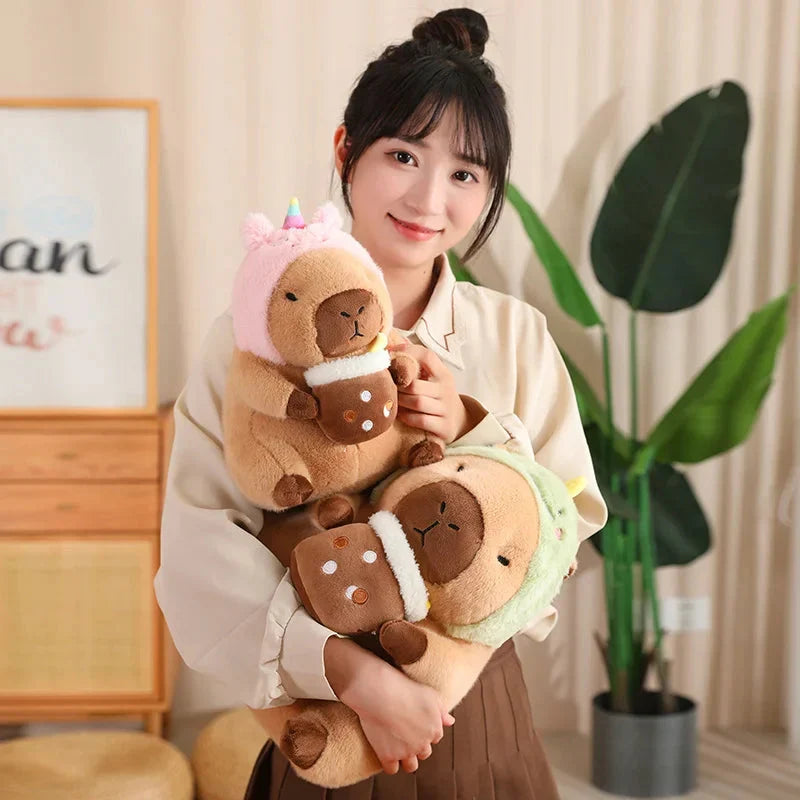 Adorable Kawaii Capybara Dress-Up Plush Toys for Babies