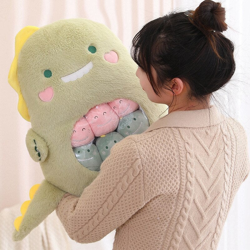 Cuddly Plushie Collection: Koala, Dino, Bunny, and Panda Friends in a Bag!