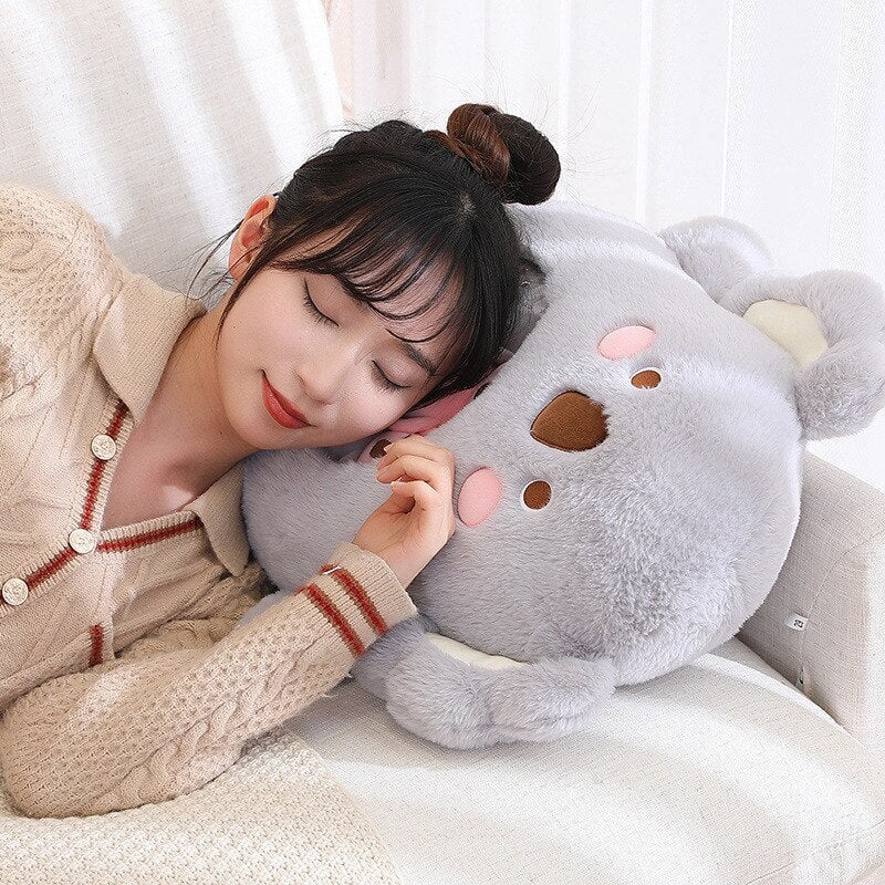 Cuddly Plushie Collection: Koala, Dino, Bunny, and Panda Friends in a Bag!