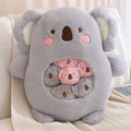 Cuddly Plushie Collection: Koala, Dino, Bunny, and Panda Friends in a Bag!