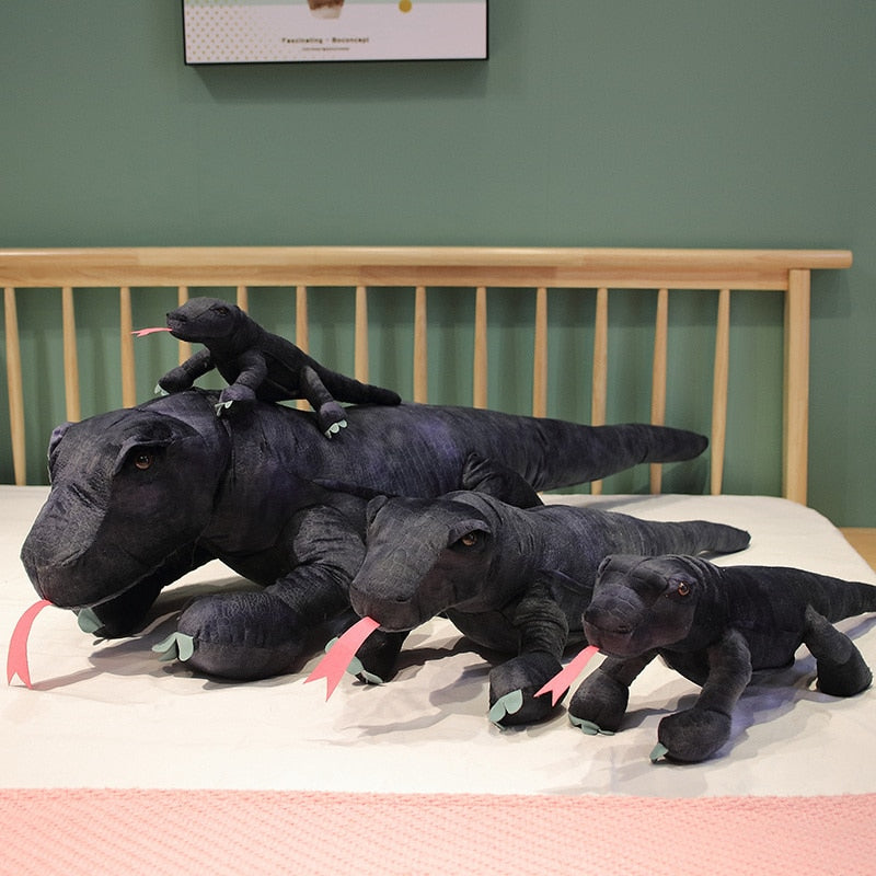 Adorable Baja the Black Komodo Dragon Plush Toy