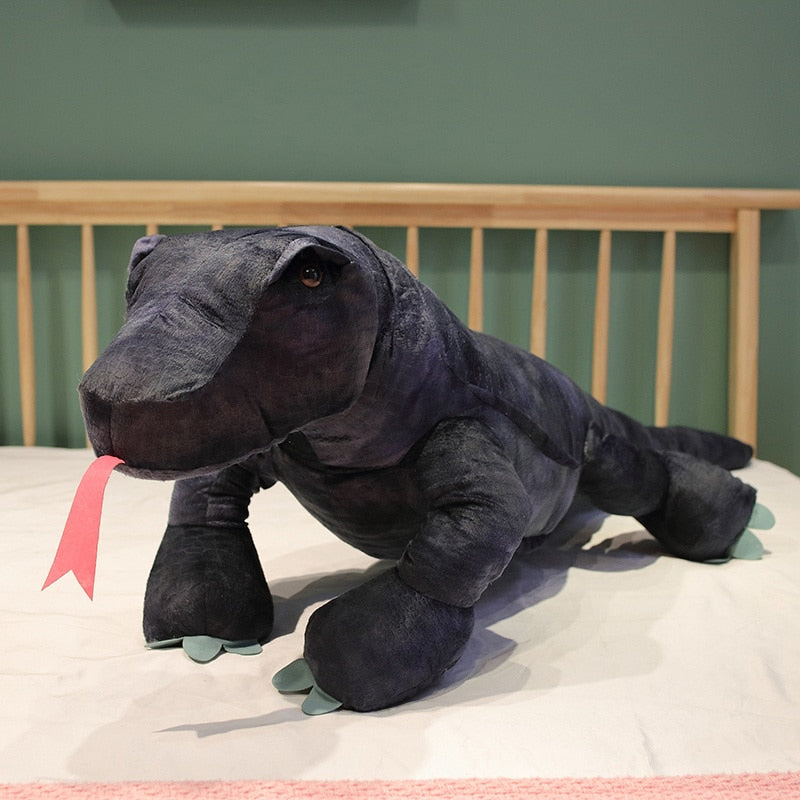 Adorable Baja the Black Komodo Dragon Plush Toy