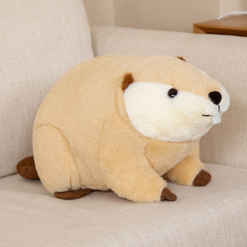 Cuddly Billy & Willy the Adorable Fluffy Brown Beaver Plush Toy