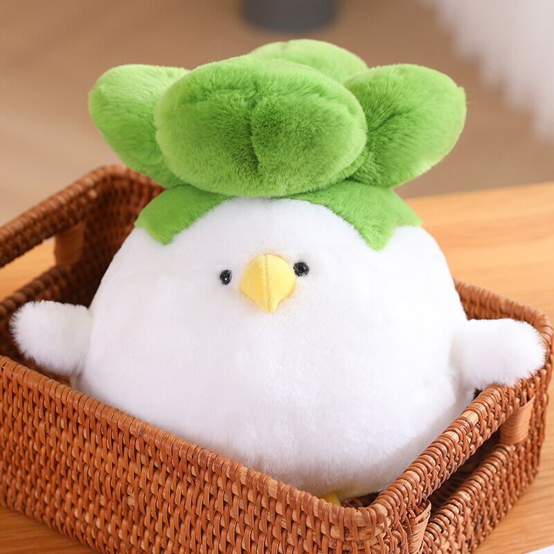 Adorable Birdie the Bok Choy Chicken Plush Toy
