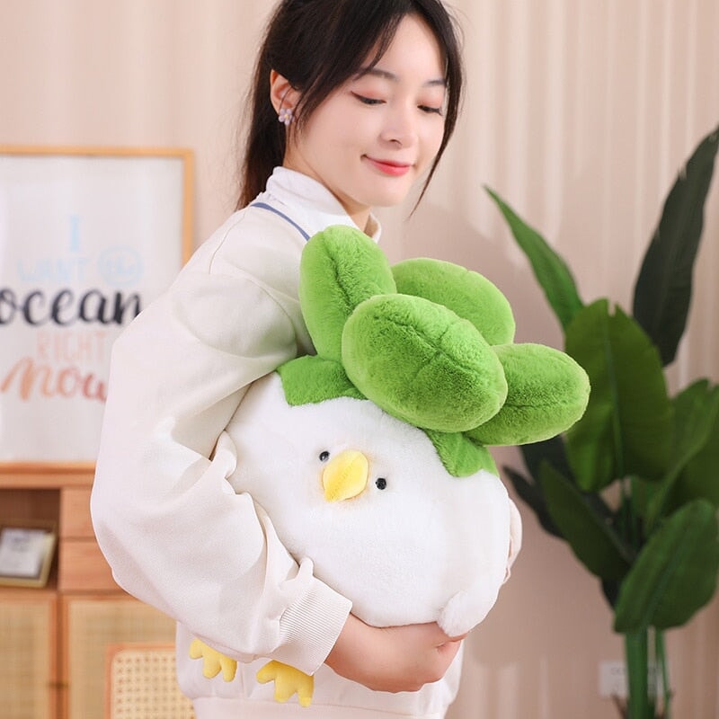 Adorable Birdie the Bok Choy Chicken Plush Toy