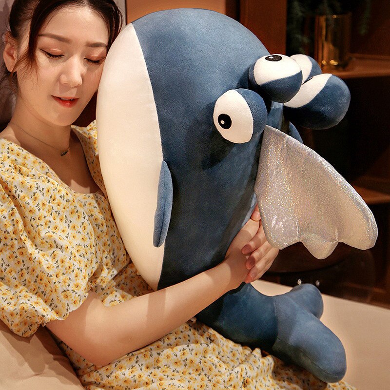 Magical Blue Winged Alien Whale Plush Toy