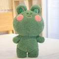 Adorable Blushing Frog and Rabbit Plush Pals