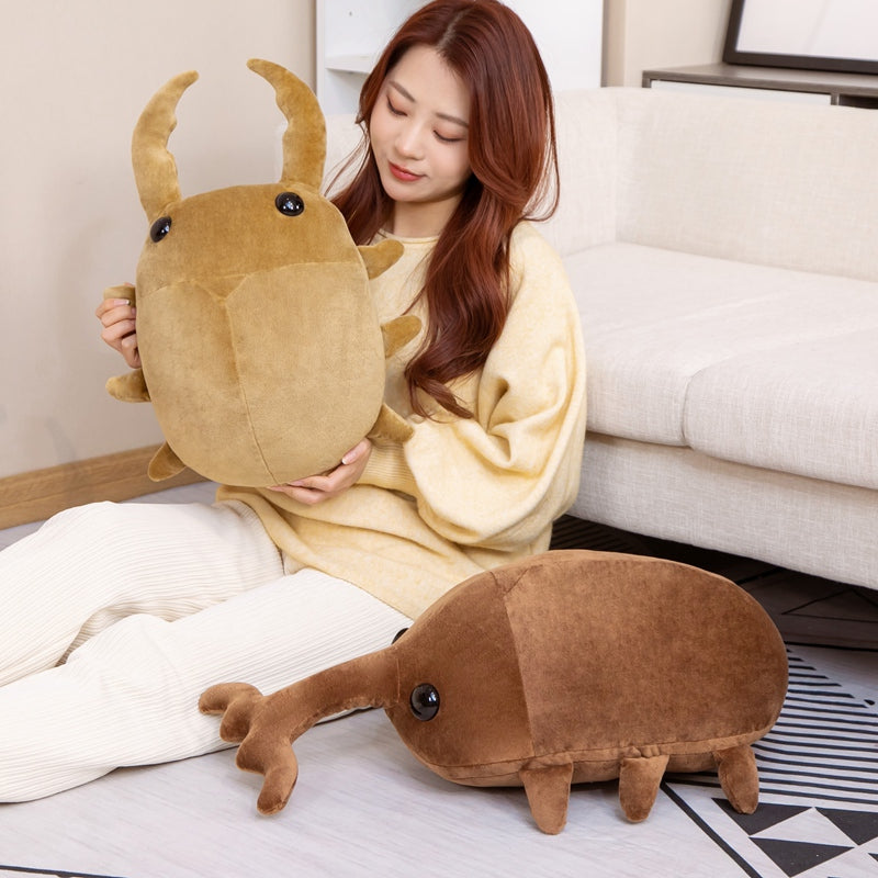 Adorable Brown Kawaii Dung Beetle Plush Toys