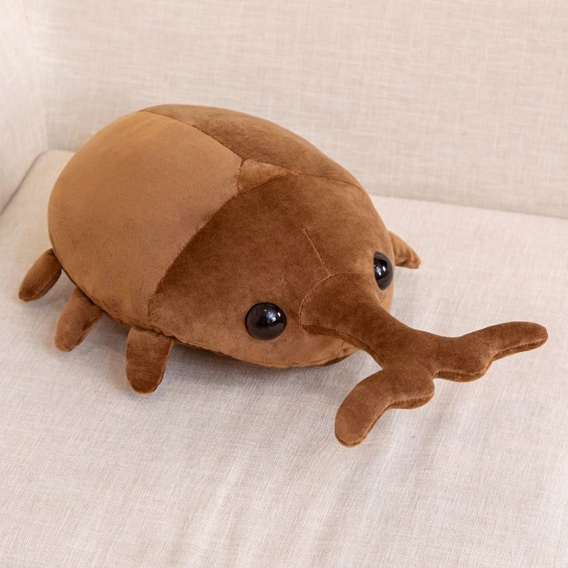 Adorable Brown Kawaii Dung Beetle Plush Toys