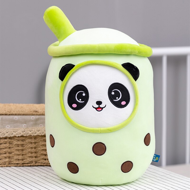 Adorable Bubble Tea Panda Family Plush Collection