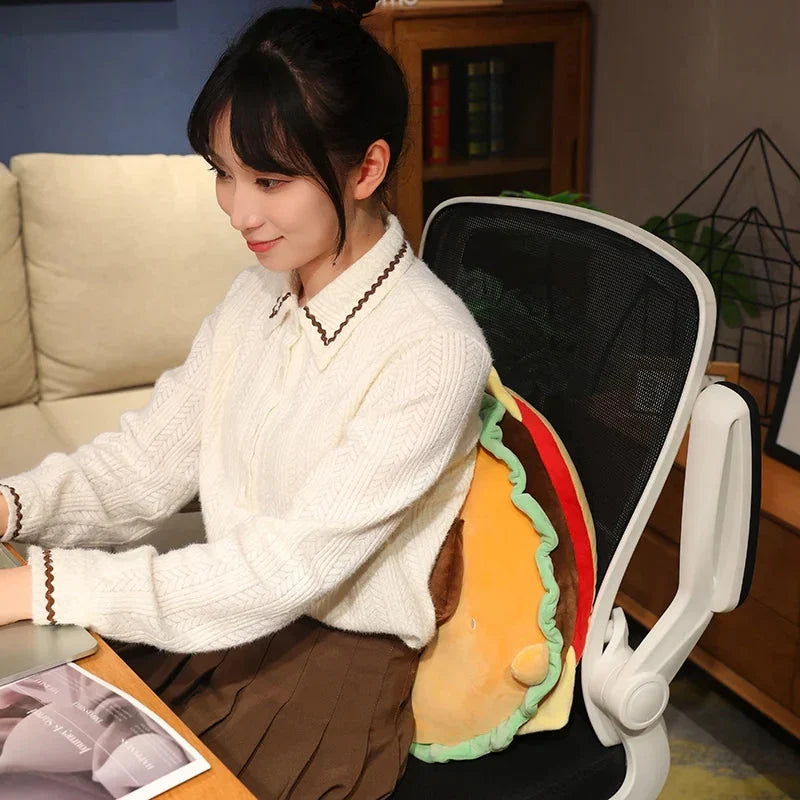 Adorable Capybara and Dog Hamburger Plush Pillow – Perfect for Cozy Comfort!