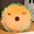 Adorable Capybara and Dog Hamburger Plush Pillow – Perfect for Cozy Comfort!
