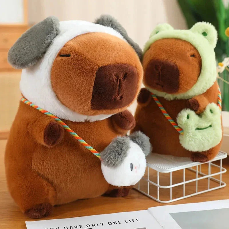 Adorable Capybara and Frog Besties Plush Costume
