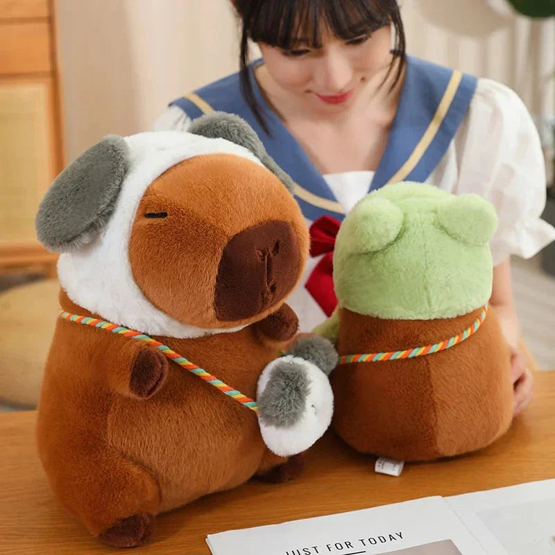 Adorable Capybara and Frog Besties Plush Costume