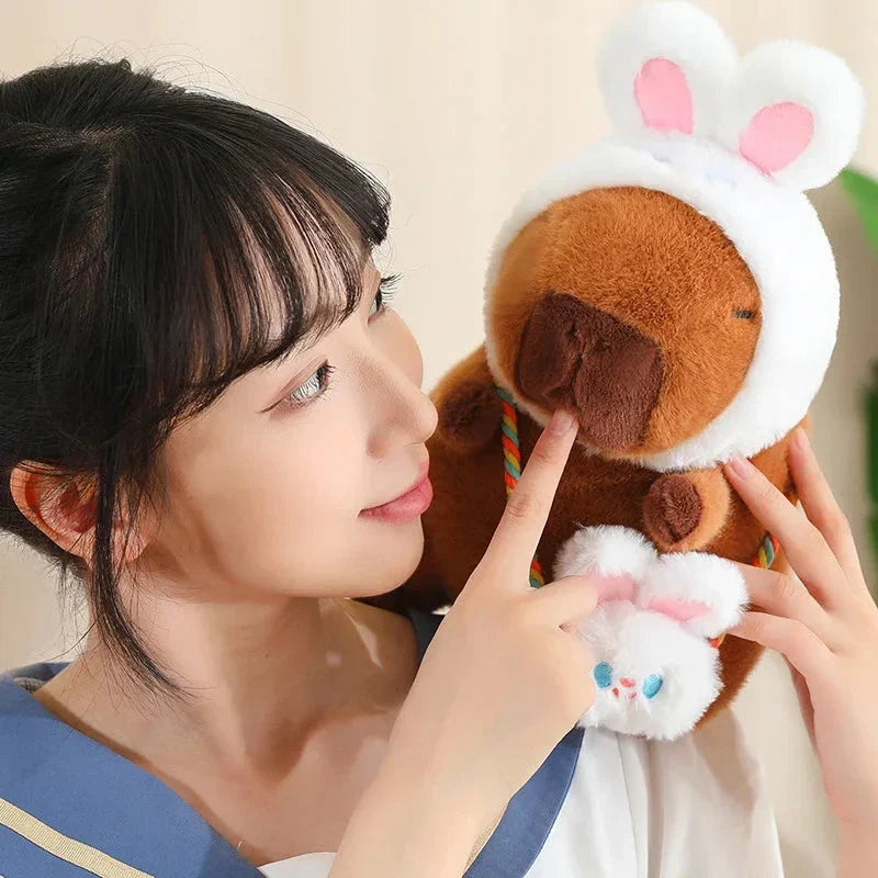Adorable Capybara and Frog Besties Plush Costume