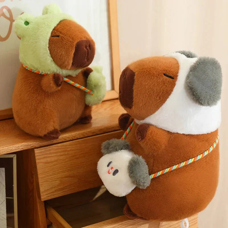 Adorable Capybara and Frog Besties Plush Costume