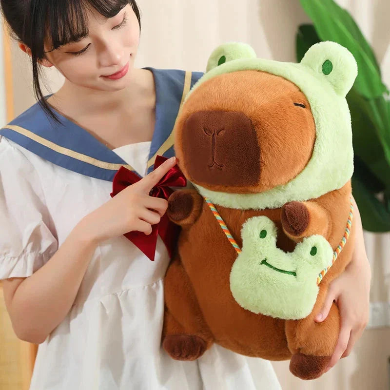 Adorable Capybara and Frog Besties Plush Costume