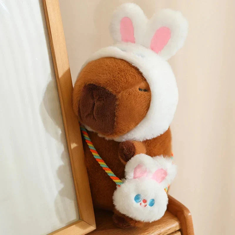 Adorable Capybara and Frog Besties Plush Costume