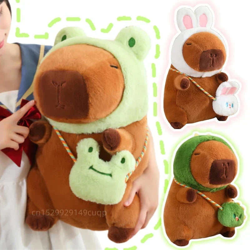 Adorable Capybara and Frog Besties Plush Costume
