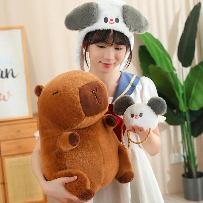 Adorable Capybara and Frog Besties Plush Costume